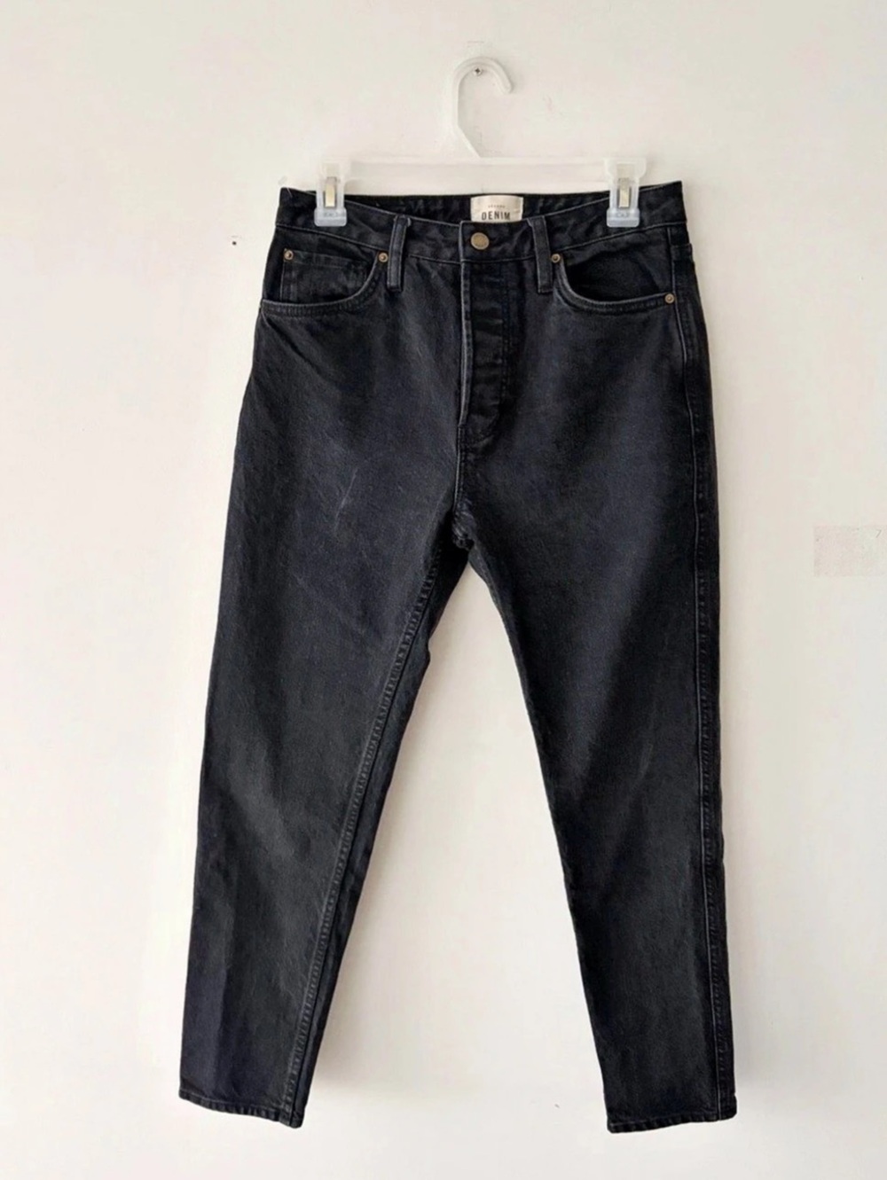 Sezane Brut Sexy Black Denim 100% Organic Cotton Jeans Size 30
